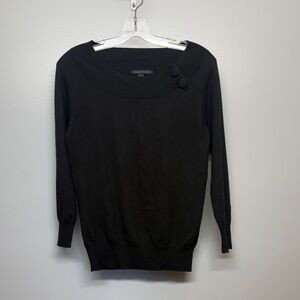 Banana Republic Silk Blend Black Knit Top